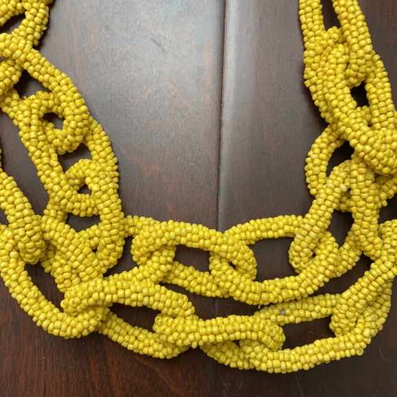 Chain link bead necklace 💛 beautiful yellow - Picture 6 of 7